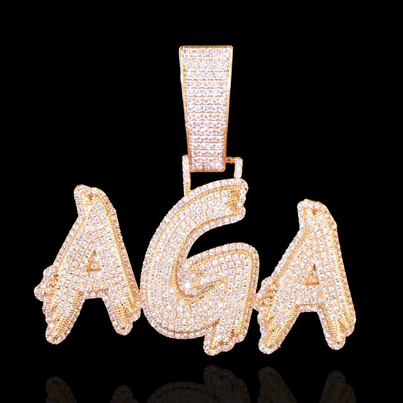 Cintre de nom de contour gras personnalisé