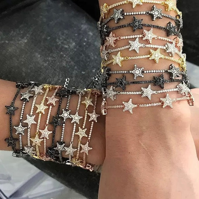 Bracelet Etoile Céleste Plaqué Or