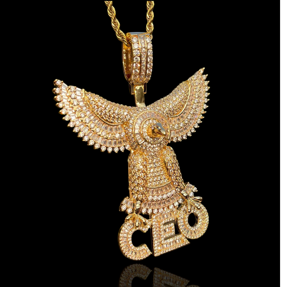 Pendentif CEO Plaqué Or Avec Aigle