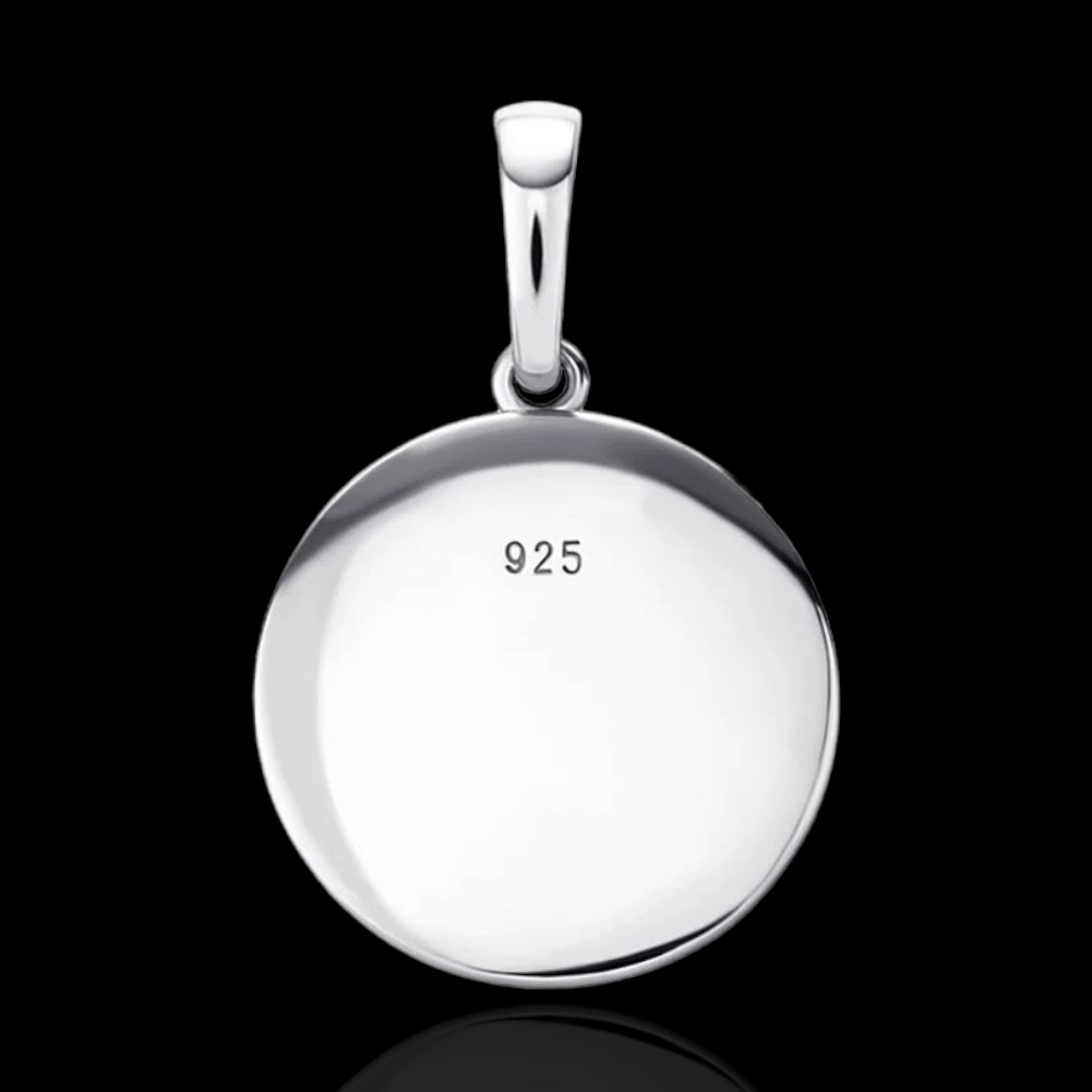 Pendentif boussole en argent .925