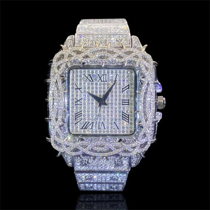 King Thorne 42mm – Fully Iced Horloge