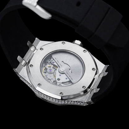 Royal Majestic Baton 42mm – Moissanite Horloge