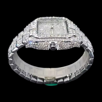 King Square Arabic 42mm – Fully Iced Horloge