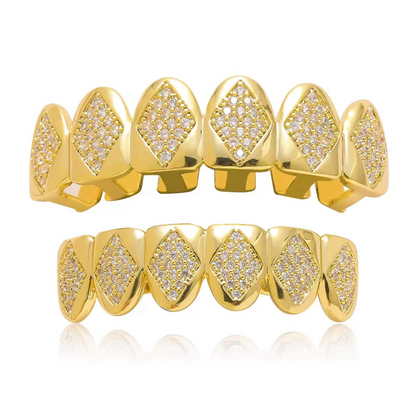 6/6 Diamond Panel ICED Grillz