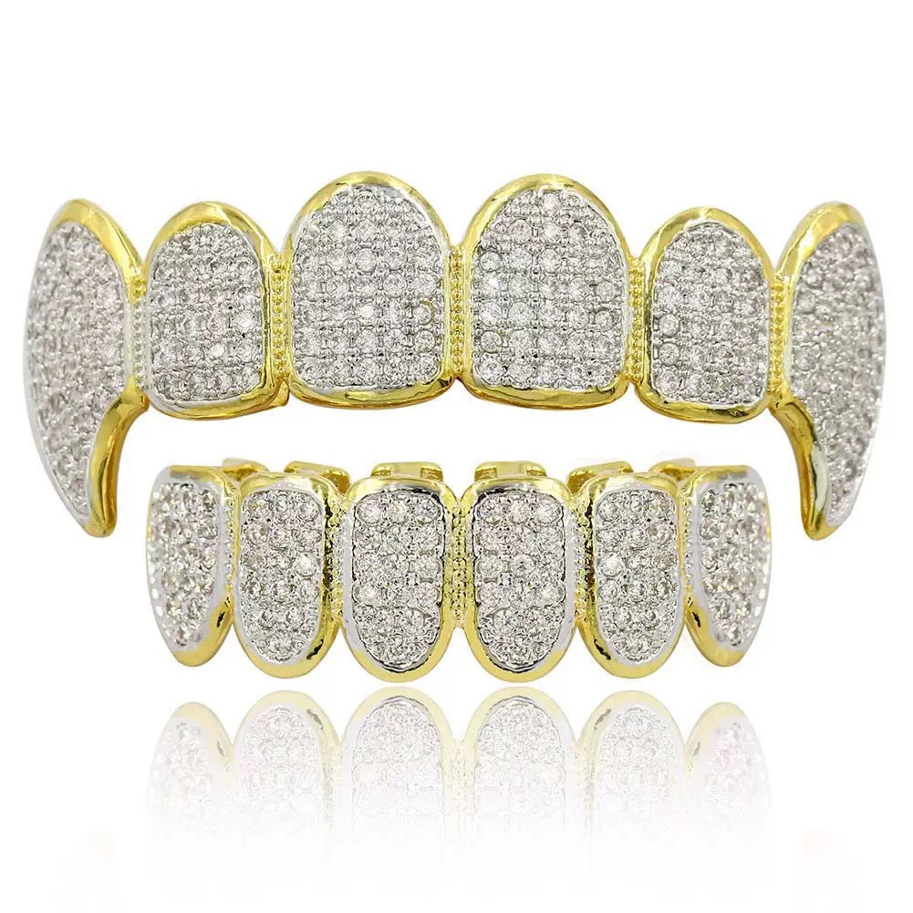 6/6 ICED Royal Fang Grillz Set