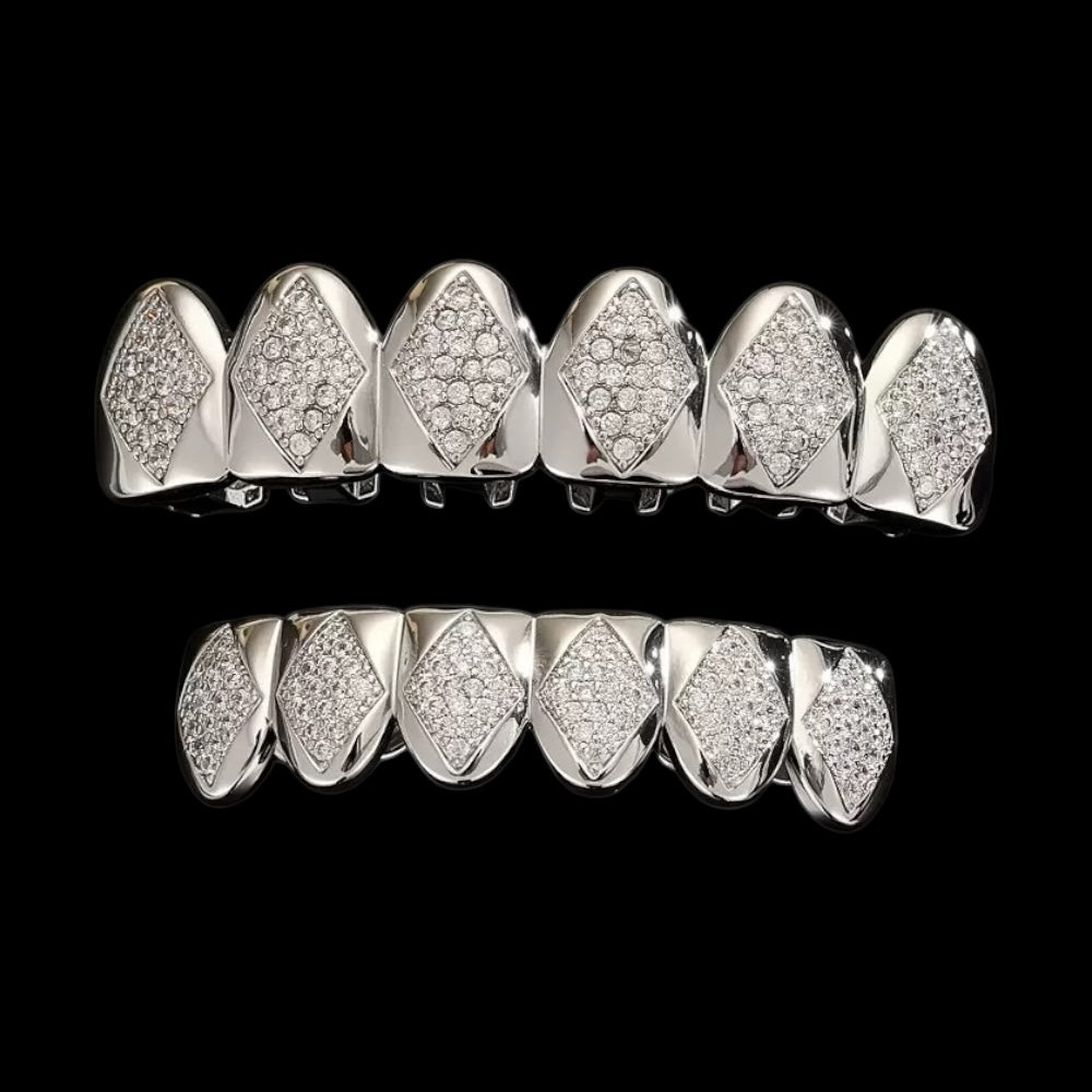 6/6 Diamond Panel ICED Grillz