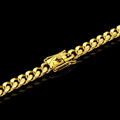 5mm Gold Plated Miami Cuban Ketting