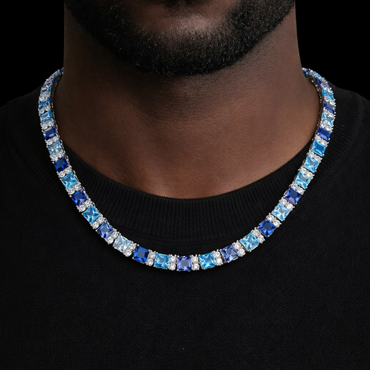 Iced Blue Royale Tennis Ketting