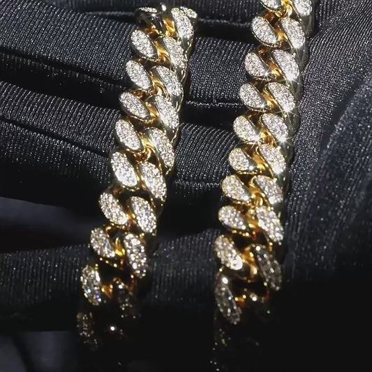 Iced Miami Cuban Ketting — Signature — 12mm