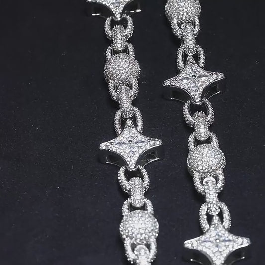 Iced Multi-Star Schakelketting
