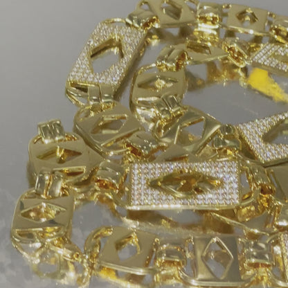 14MM ICED OUT KINGSLEY CHAIN