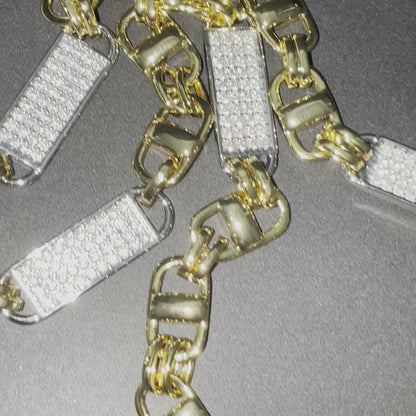 8mm Bicolor Magnum Koningsketting