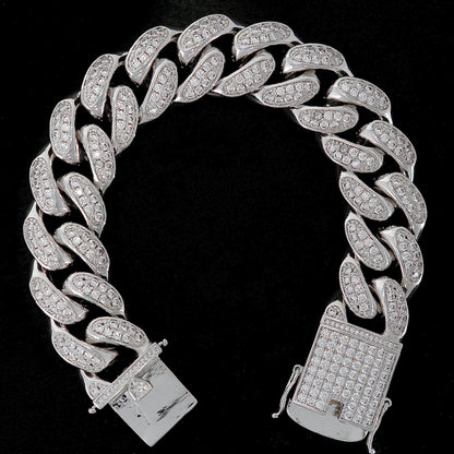 18mm Iced Out Miami Cuban Bracelet
