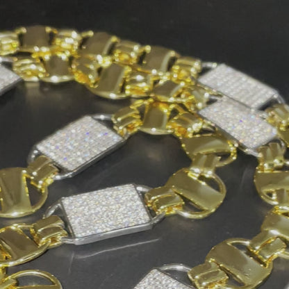 14mm Bicolor Magnum Koningsketting