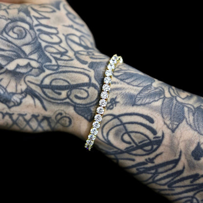 BRACELET TENNIS PLAQUÉ OR 5MM