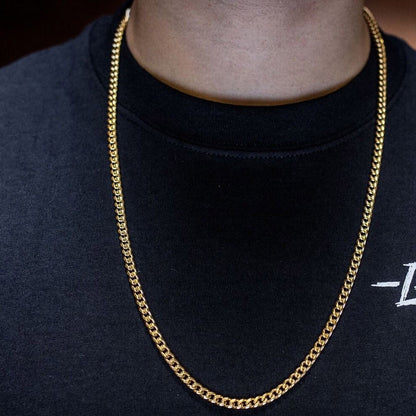 5mm Gold Plated Miami Cuban Necklace