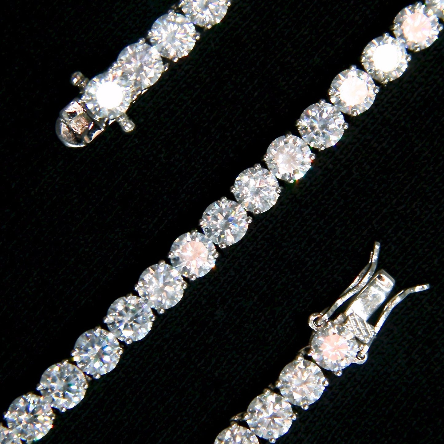 BRACELET TENNIS PLAQUÉ OR BLANC 5MM