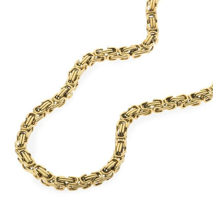Chaîne King plaquée or 6 mm