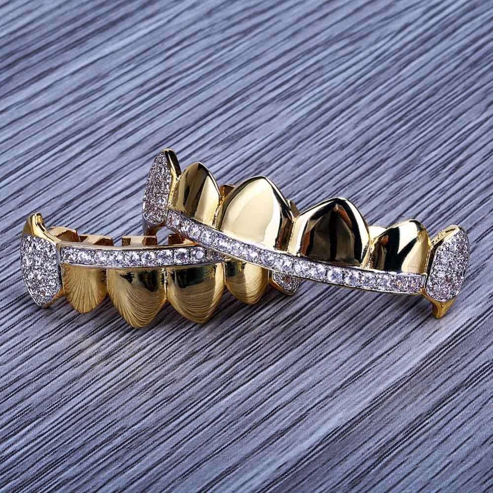 Ensemble Premium Iced Out Fang Grillz