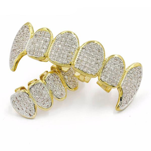 Iced Out Royal Multi Fang Grillz Ensemble