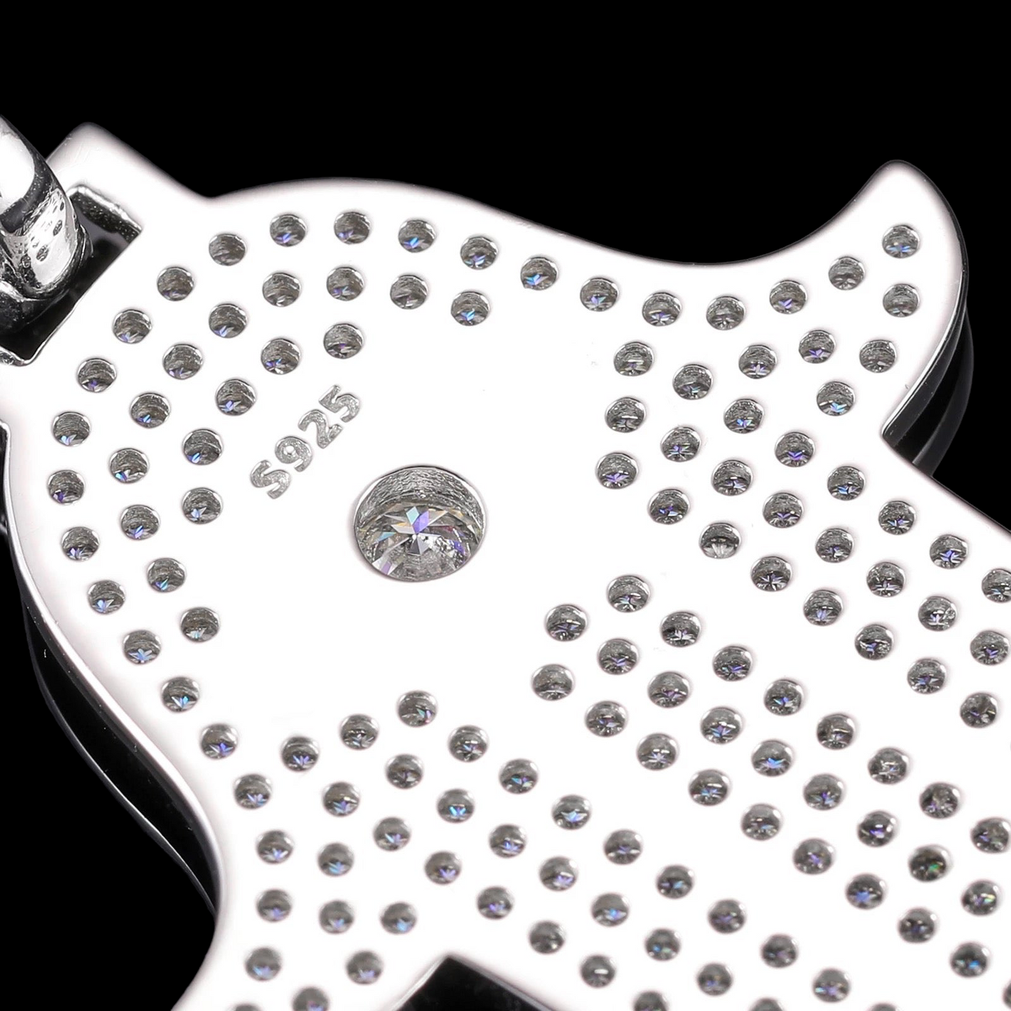 Main Hamsa Diamant Moissanite Argent