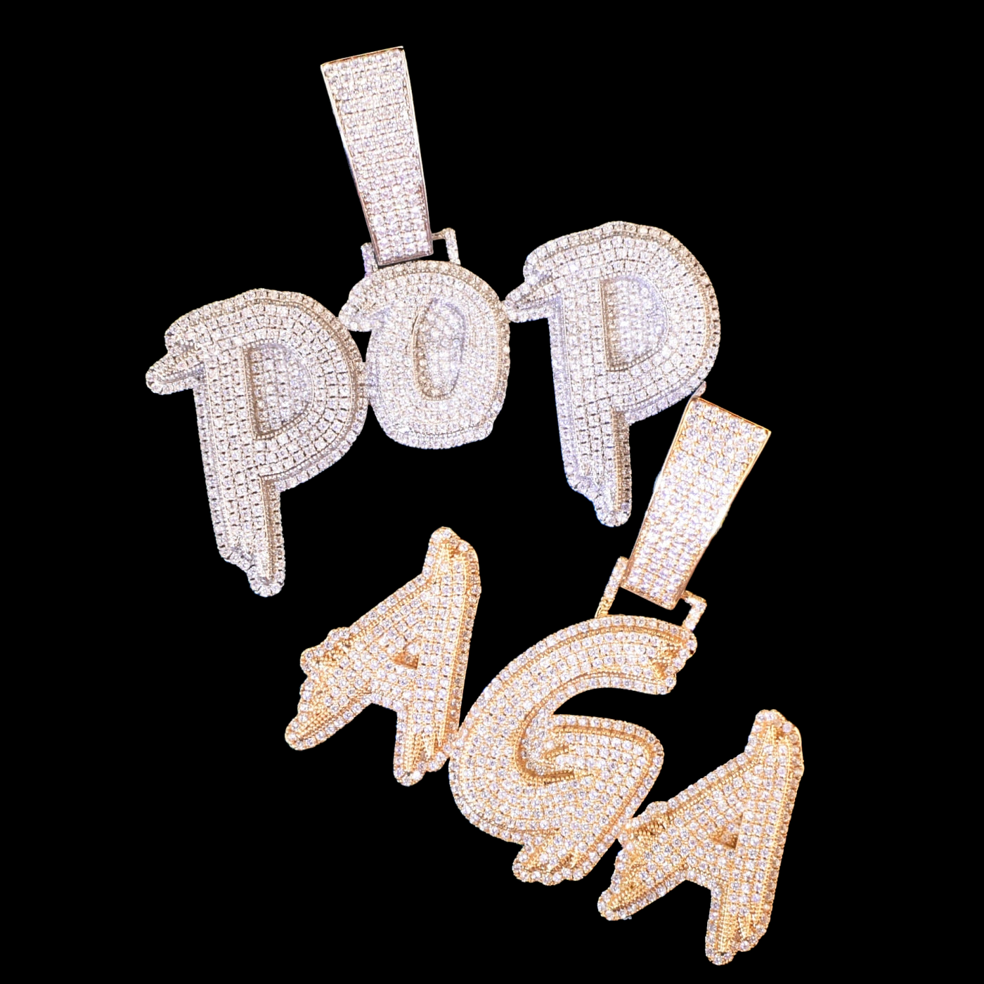 Cintre de nom de contour gras personnalisé