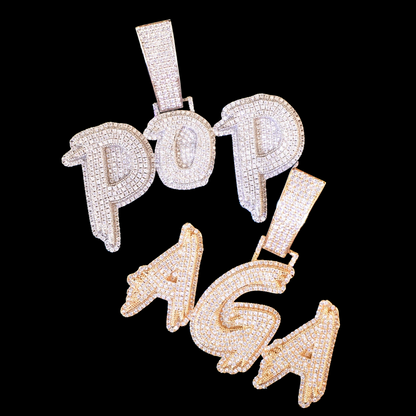 Cintre de nom de contour gras personnalisé