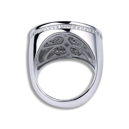 Iced Out Broken Heart Ring