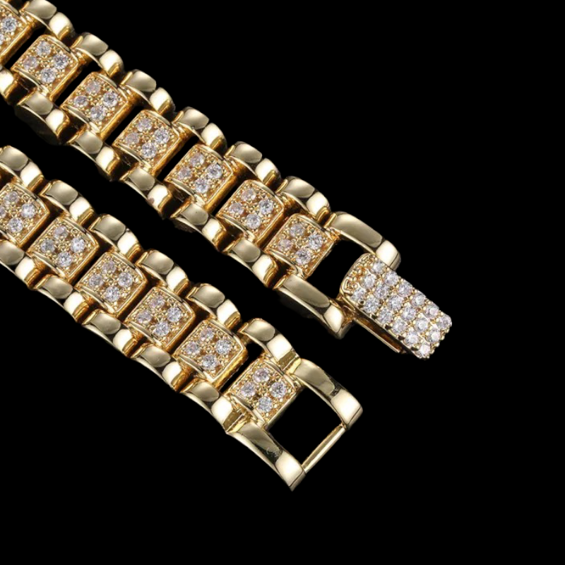 14MM Gold Plated Rollie Chain