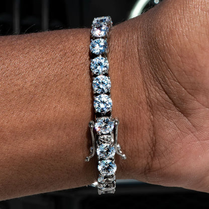Bracelet Tennis Diamant Moissanite Argent 5mm
