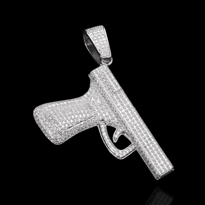 Pistolet Glock diamant Moissanite sur mesure