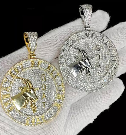Pendentif CHÈVRE Iced Out