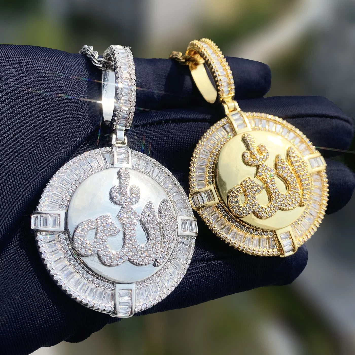 Gold Plated Allah Medallion pendant