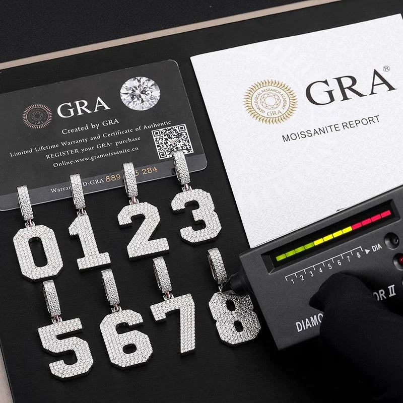 Pendentif diamant Moissanite en argent