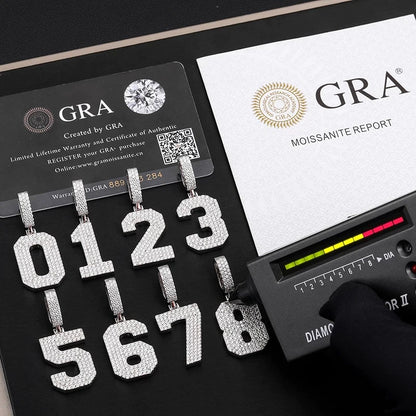 Pendentif diamant Moissanite en argent