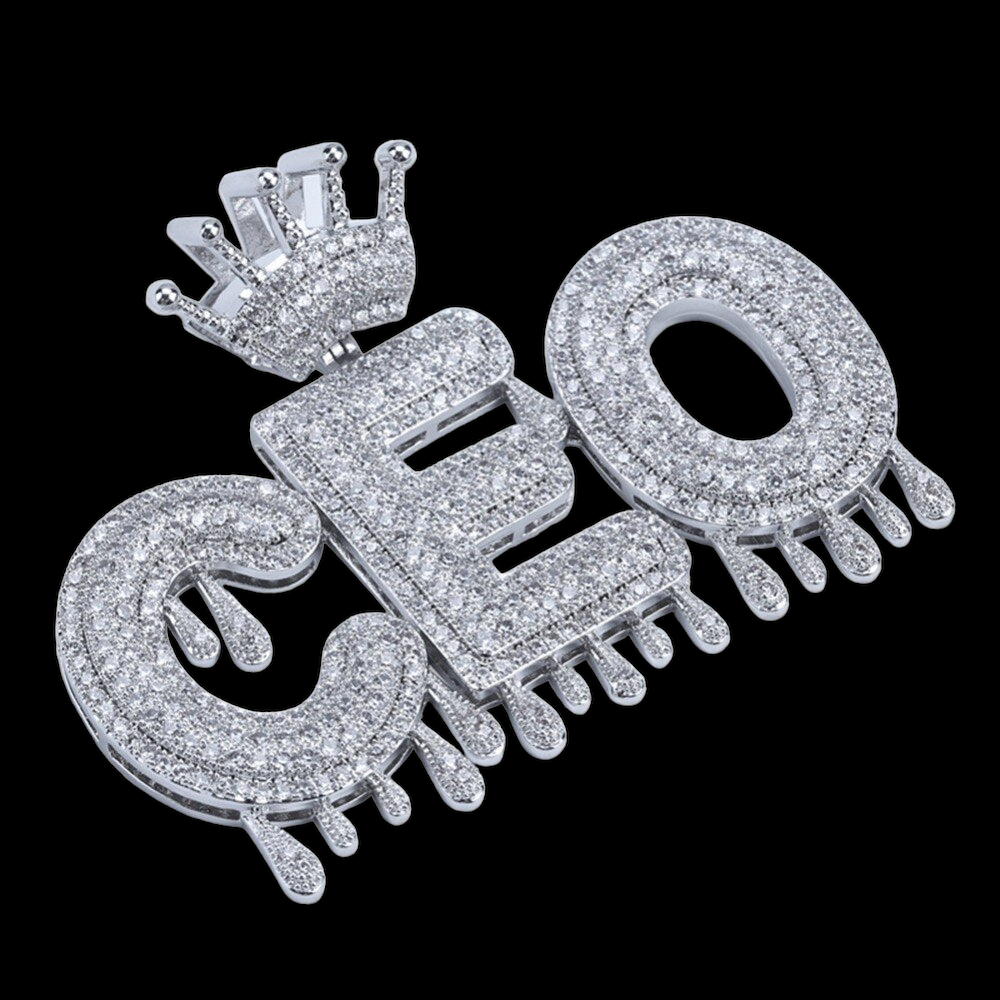 Pendentif personnalisé avec nom de couronne