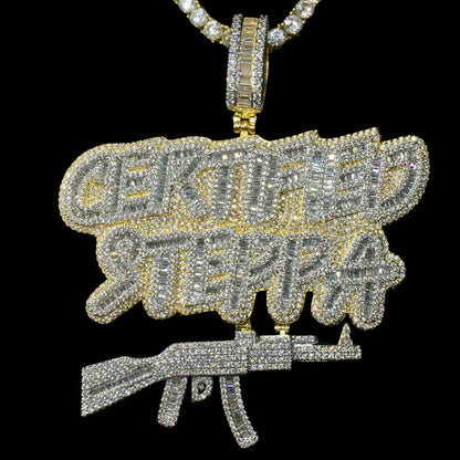 Pendentif "Steppa Certifié" Plaqué Or