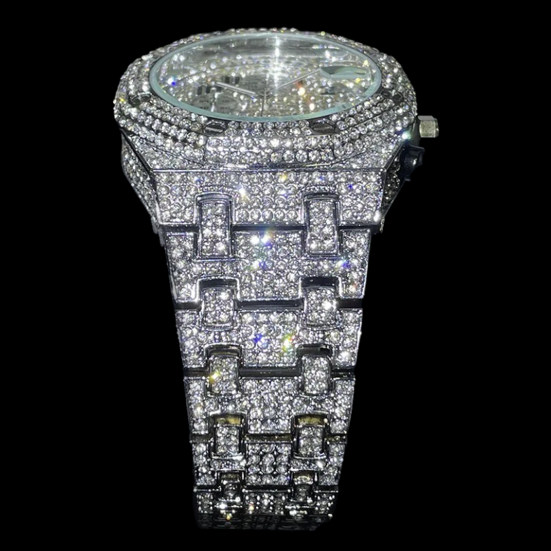 Royal Majestic 42mm Chronograph – Fully Iced Watch