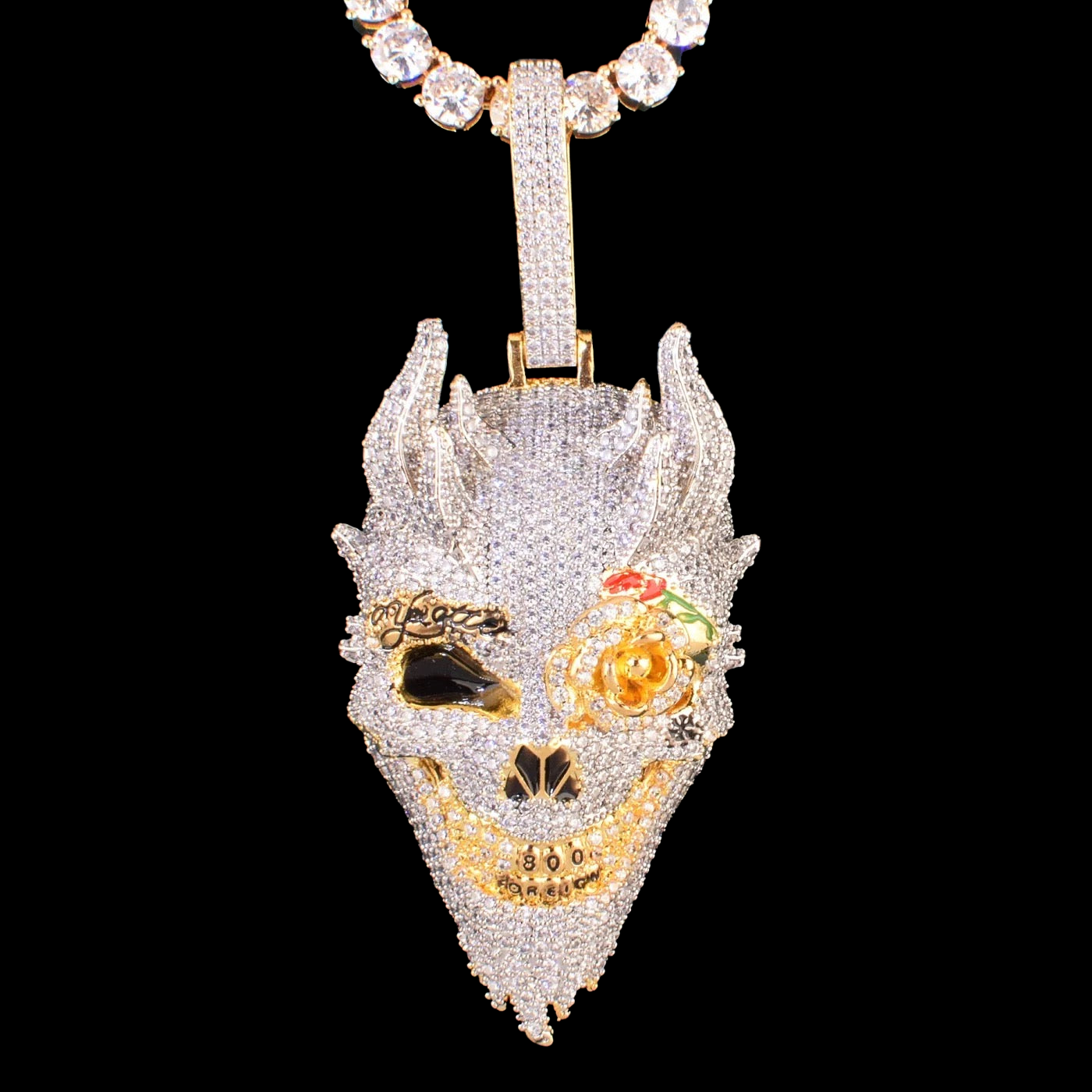 Tatouage Crâne Pendentif