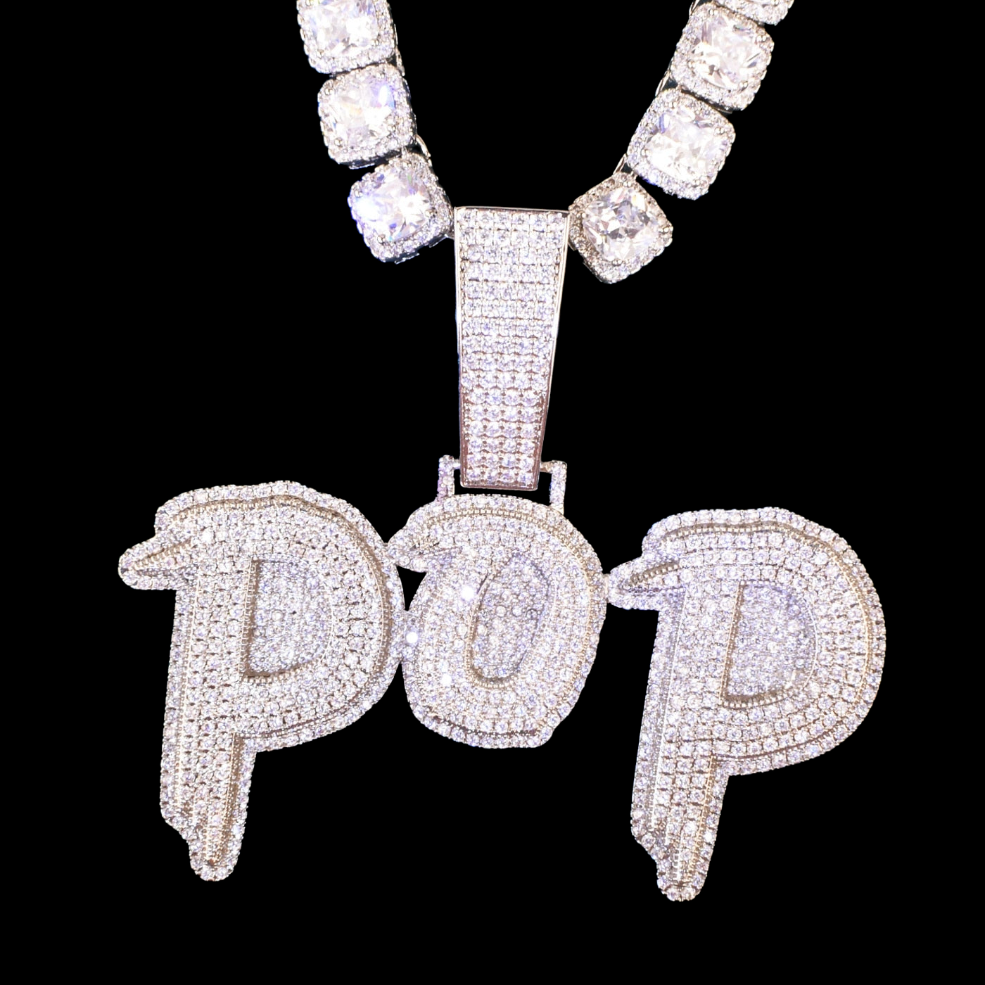 Cintre de nom de contour gras personnalisé