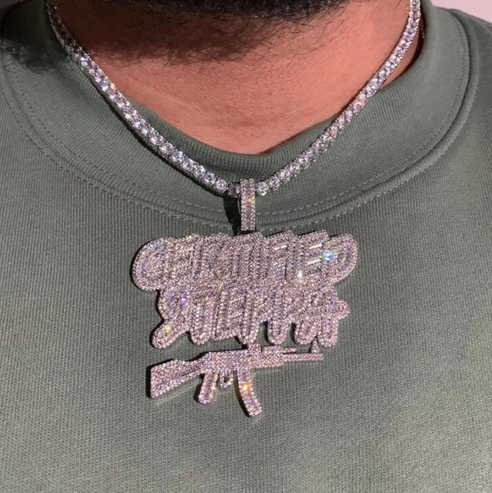 Pendentif Iced Out "Certified Steppa"