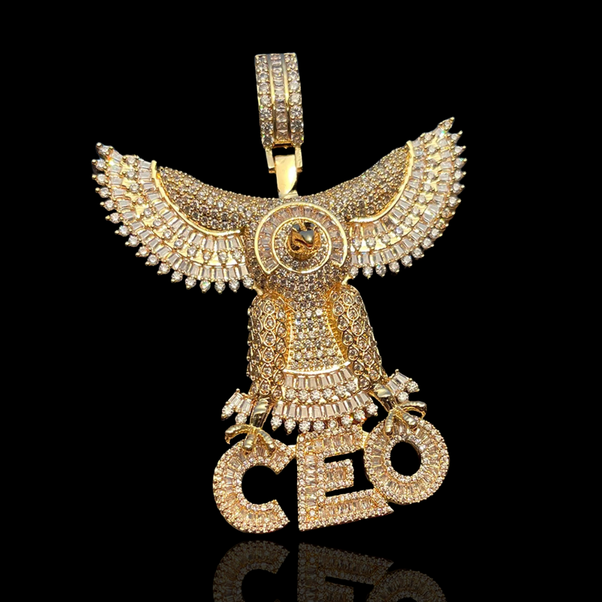 Pendentif CEO Plaqué Or Avec Aigle