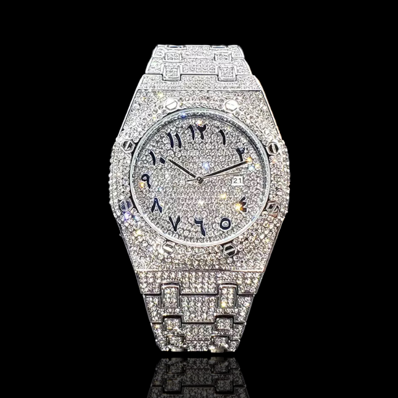 Royal Majestic 42mm Arabic – Fully Iced Horloge