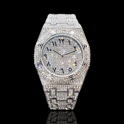 Royal Majestic 42mm Arabic – Fully Iced Horloge