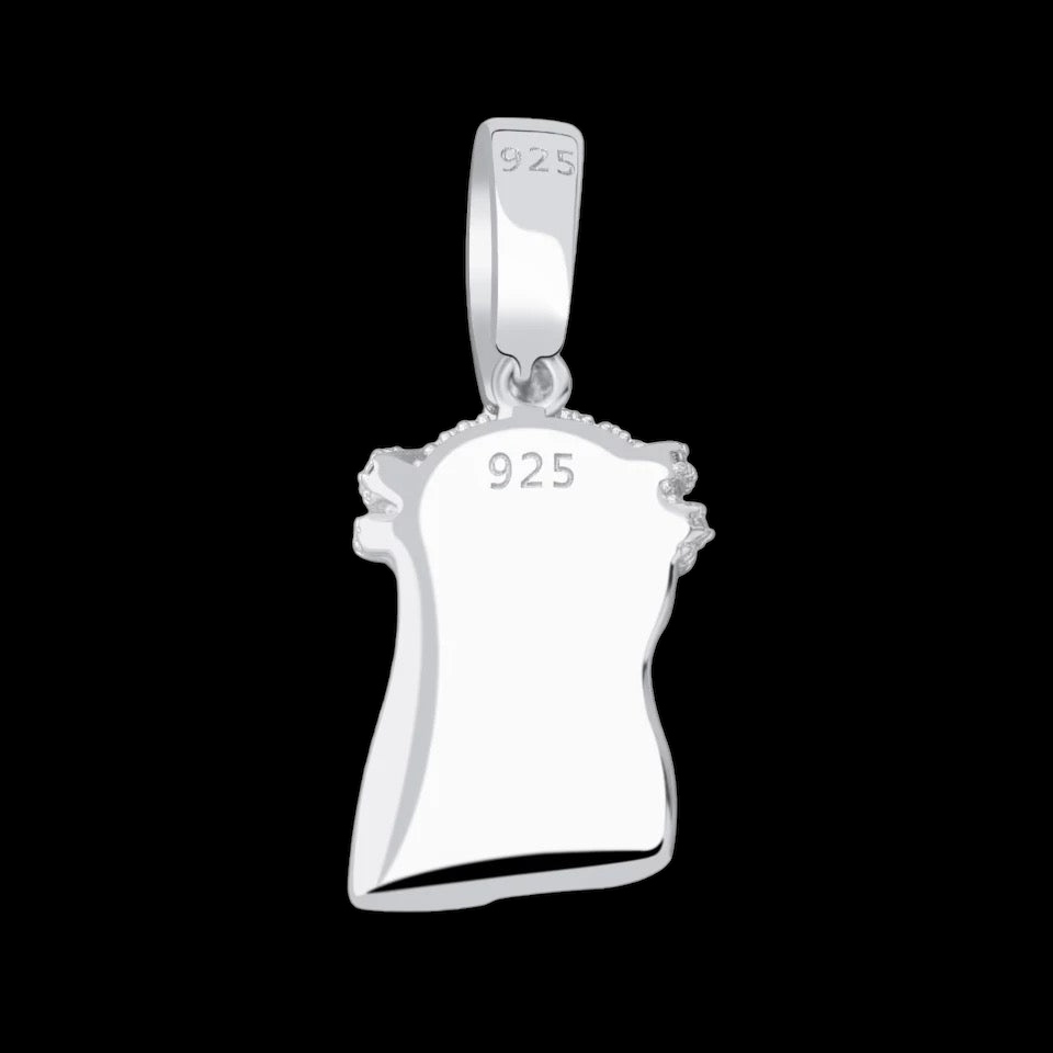 .925 Silver Micro Jesus Pendant