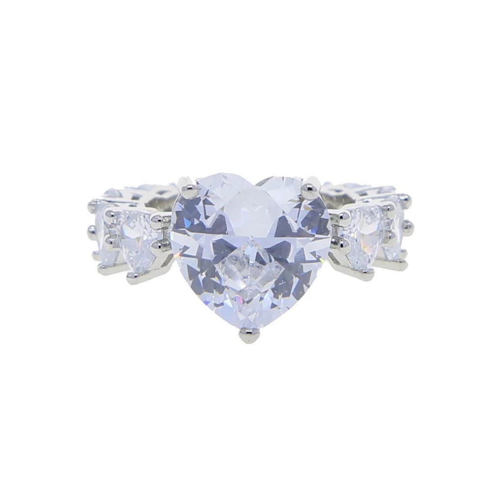 Bague coeur en diamant 2,75 ct