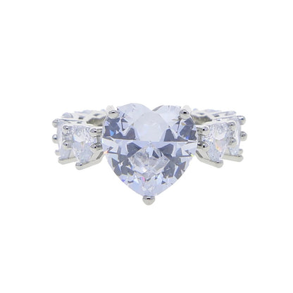 Bague coeur en diamant 2,75 ct
