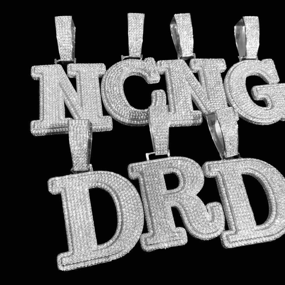 Large Diamond Letter pendant