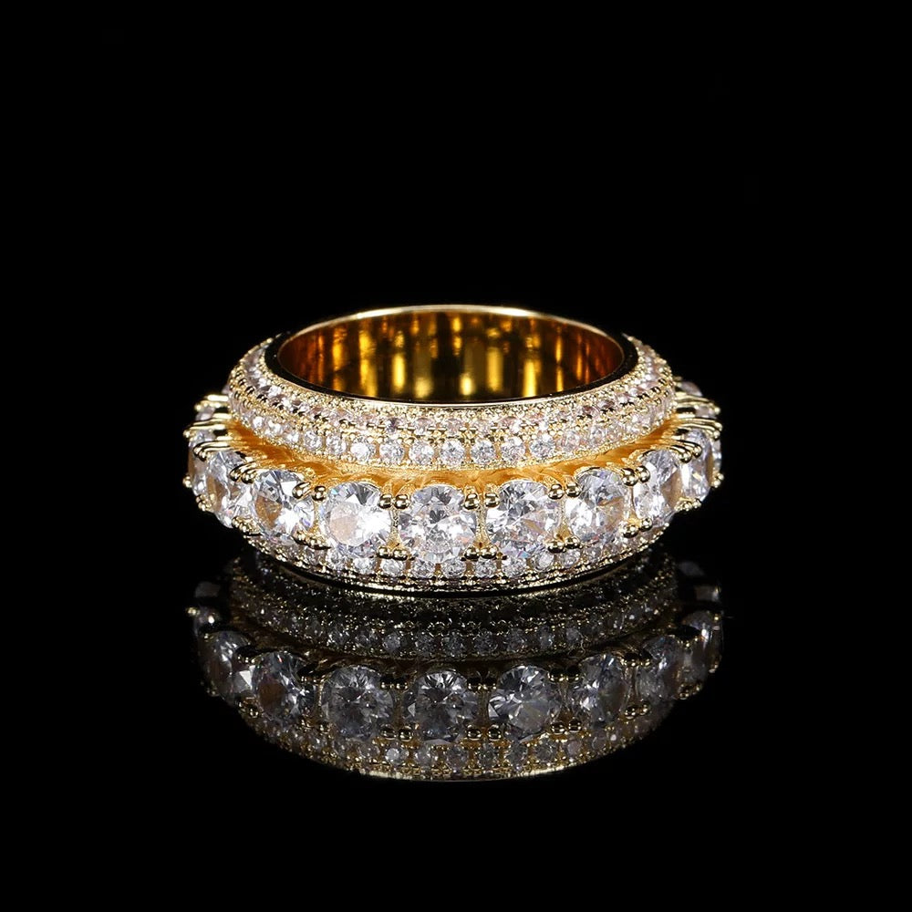 5 Layer Diamanten Band Ring