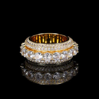 5 Layer Diamanten Band Ring